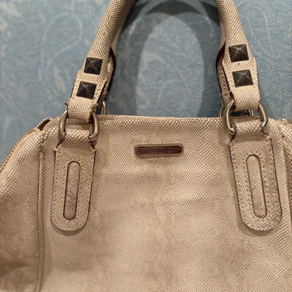 Rebecca Minkoff  Leather Tote with Woven Detailing - Picture 4 of 7